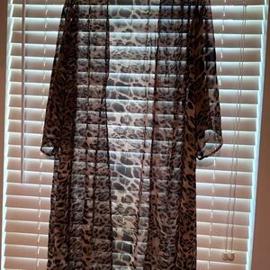 Torrid Leopard Print swim cover up